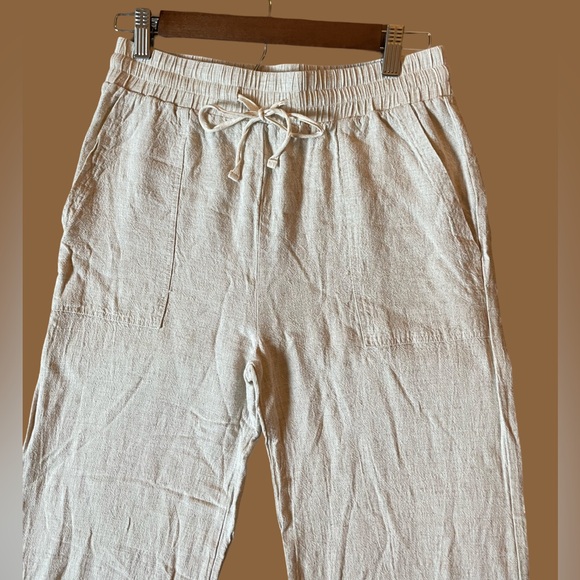 Linen blend drawstring pants, size S - Picture 8 of 8
